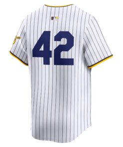 Men's San Diego Padres Nike White 2024 Jackie Robinson Day Home Limited Jersey