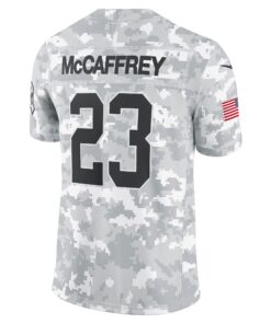 Men's San Francisco 49ers Christian McCaffrey Nike Arctic Camo 2024 Salute to Service Limited Jersey