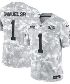 Men's San Francisco 49ers Deebo Samuel Sr Nike Arctic Camo 2024 Salute to Service Limited Jersey