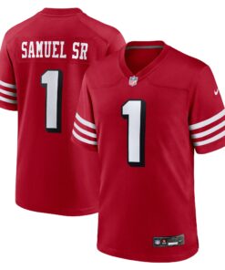 Men's San Francisco 49ers Deebo Samuel Sr Nike Scarlet Alternate Game Jersey