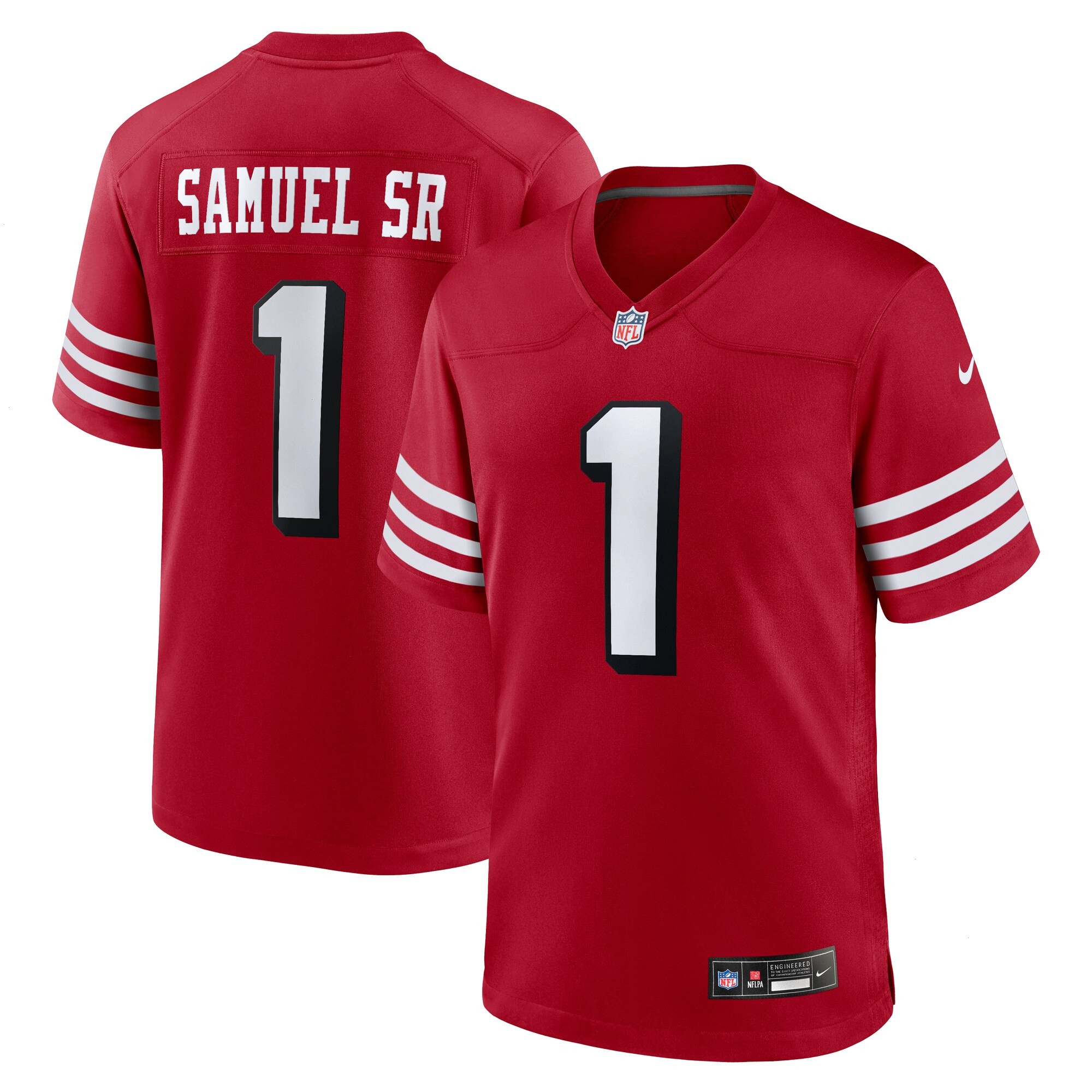 Men's San Francisco 49ers Deebo Samuel Sr Nike Scarlet Alternate Game Jersey