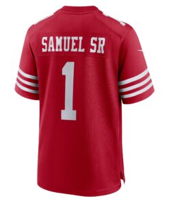Men's San Francisco 49ers Deebo Samuel Sr Nike Scarlet Men's Nike Game Jersey