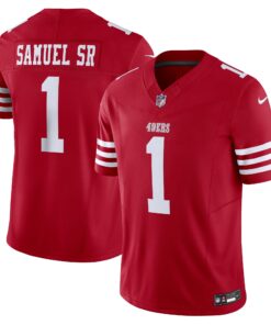 Men's San Francisco 49ers Deebo Samuel Sr Nike Scarlet Vapor F.U.S.E. Limited Jersey