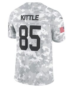 Men's San Francisco 49ers George Kittle Nike Arctic Camo 2024 Salute to Service Limited Jersey