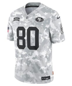 Men's San Francisco 49ers Jerry Rice Nike Arctic Camo 2024 Salute to Service Retired Player Limited Jersey