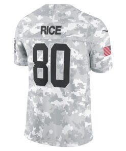 Men's San Francisco 49ers Jerry Rice Nike Arctic Camo 2024 Salute to Service Retired Player Limited Jersey