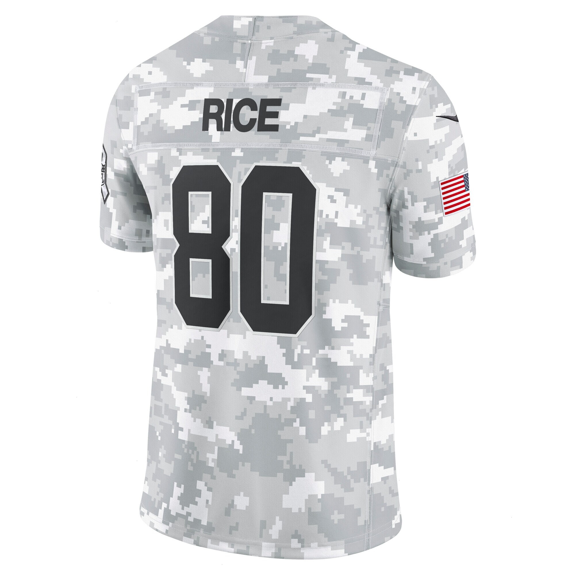 Men's San Francisco 49ers Jerry Rice Nike Arctic Camo 2024 Salute to Service Retired Player Limited Jersey