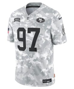 Men's San Francisco 49ers Nick Bosa Nike Arctic Camo 2024 Salute to Service Limited Jersey