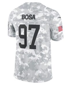 Men's San Francisco 49ers Nick Bosa Nike Arctic Camo 2024 Salute to Service Limited Jersey