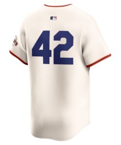 Men's San Francisco Giants Nike Cream 2024 Jackie Robinson Day Home Limited Jersey