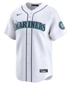Men's Seattle Mariners Nike White 2024 Jackie Robinson Day Home Limited Jersey