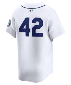 Men's Seattle Mariners Nike White 2024 Jackie Robinson Day Home Limited Jersey
