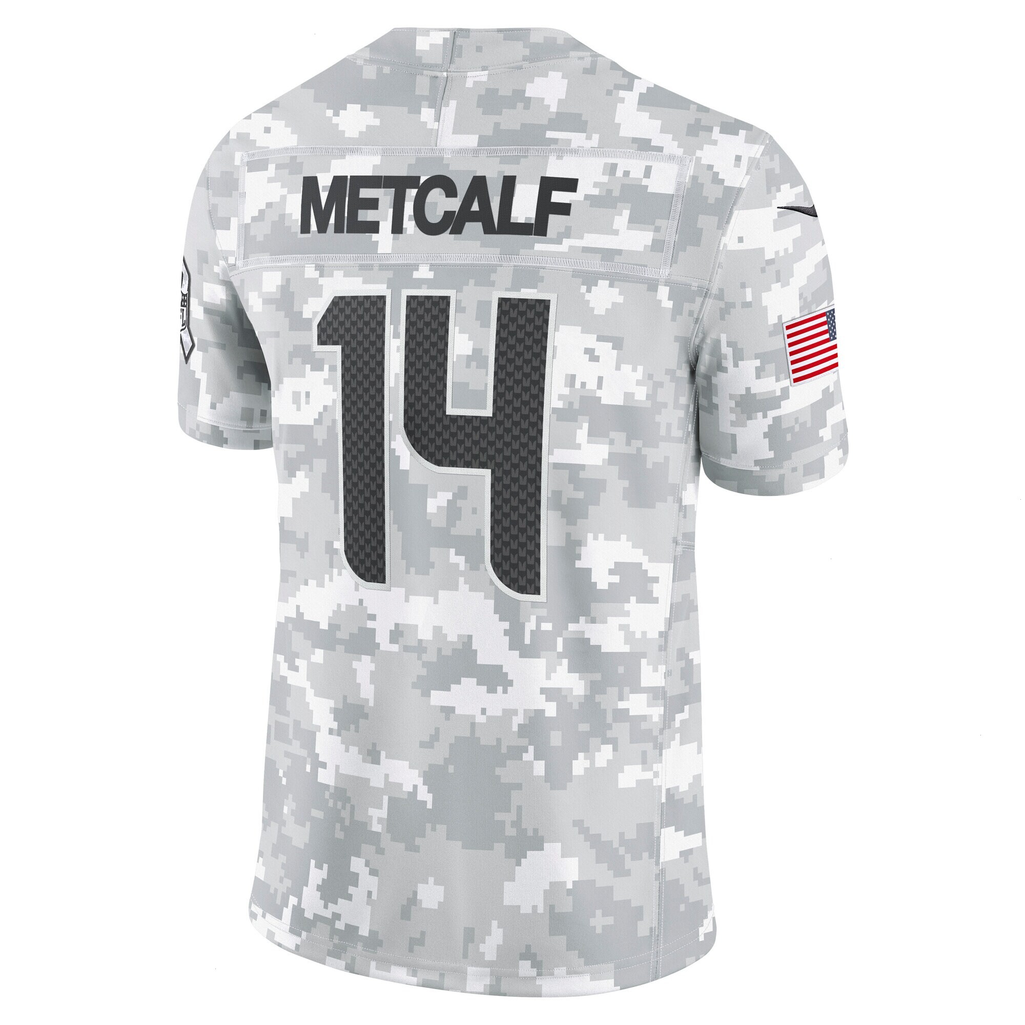 Men's Seattle Seahawks DK Metcalf Nike Arctic Camo 2024 Salute to Service Limited Jersey