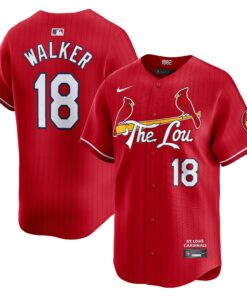 Men's St. Louis Cardinals Jordan Walker Nike Red 2024 City Connect Limited Player Jersey