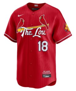 Men's St. Louis Cardinals Jordan Walker Nike Red 2024 City Connect Limited Player Jersey