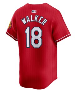 Men's St. Louis Cardinals Jordan Walker Nike Red 2024 City Connect Limited Player Jersey