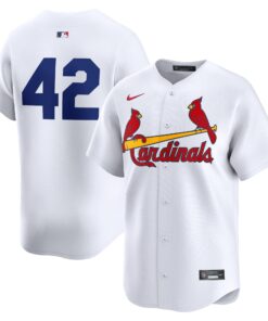 Men's St. Louis Cardinals Nike White 2024 Jackie Robinson Day Home Limited Jersey