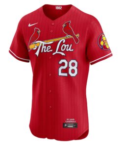 Men's St. Louis Cardinals Nolan Arenado Nike Red 2024 City Connect Elite Player Jersey