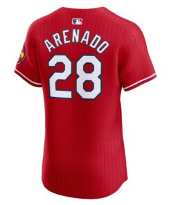 Men's St. Louis Cardinals Nolan Arenado Nike Red 2024 City Connect Elite Player Jersey