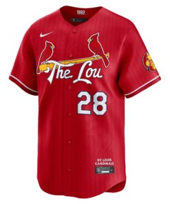 Men's St. Louis Cardinals Nolan Arenado Nike Red 2024 City Connect Limited Player Jersey