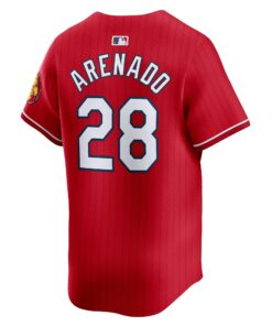 Men's St. Louis Cardinals Nolan Arenado Nike Red 2024 City Connect Limited Player Jersey