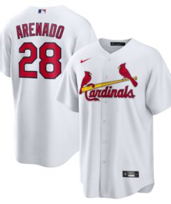 Men's St. Louis Cardinals Nolan Arenado Nike White 2024 Home Replica Jersey