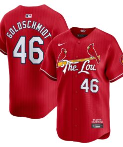 Men's St. Louis Cardinals Paul Goldschmidt Nike Red 2024 City Connect Limited Player Jersey