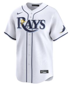 Men's Tampa Bay Rays Nike White 2024 Jackie Robinson Day Home Limited Jersey