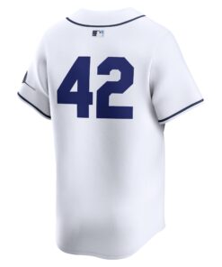 Men's Tampa Bay Rays Nike White 2024 Jackie Robinson Day Home Limited Jersey