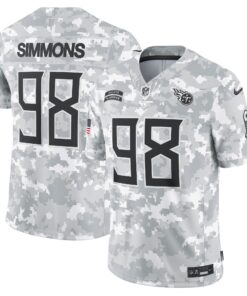Men's Tennessee Titans Jeffery Simmons Nike Arctic Camo 2024 Salute to Service Limited Jersey