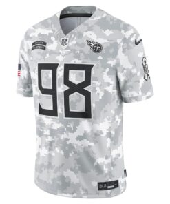 Men's Tennessee Titans Jeffery Simmons Nike Arctic Camo 2024 Salute to Service Limited Jersey