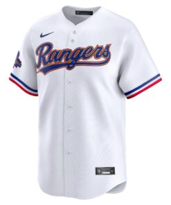 Men's Texas Rangers Jacob deGrom Nike White 2024 Gold Collection Limited Player Jersey