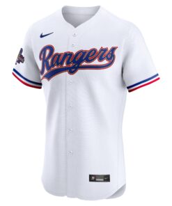 Men's Texas Rangers Max Scherzer Nike White 2024 Gold Collection Elite Player Jersey