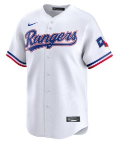 Men's Texas Rangers Nike White 2024 Jackie Robinson Day Home Limited Jersey