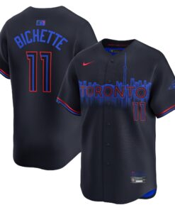 Men's Toronto Blue Jays Bo Bichette Nike Black 2024 City Connect Limited Player Jersey