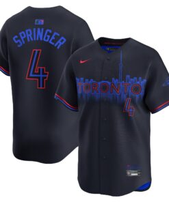 Men's Toronto Blue Jays George Springer Nike Black 2024 City Connect Limited Player Jersey