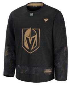 Men's Vegas Golden Knights Fanatics Black 2024 Military Appreciation Practice Jersey