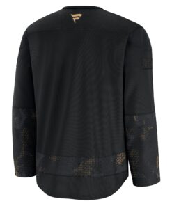 Men's Vegas Golden Knights Fanatics Black 2024 Military Appreciation Practice Jersey