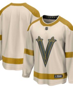 Men's Vegas Golden Knights Fanatics Cream 2024 NHL Winter Classic Breakaway Jersey