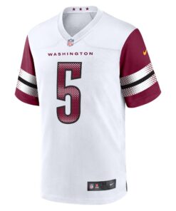 Men's Washington Commanders Jayden Daniels Nike White Player Game Jersey
