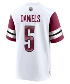 Men's Washington Commanders Jayden Daniels Nike White Player Game Jersey