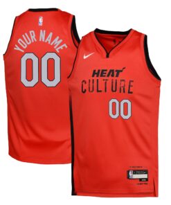 Miami Heat Nike City Edition Swingman Jersey 2024 - Custom - Youth