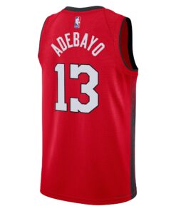 Miami Heat Nike City Edition Swingman Jersey 2024 - Red - Bam Adebayo - Unisex