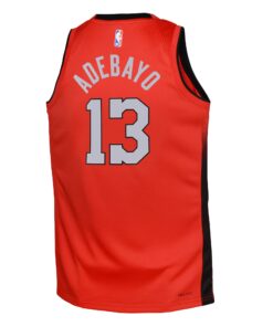 Miami Heat Nike City Edition Swingman Jersey 2024 - Red - Bam Adebayo - Youth