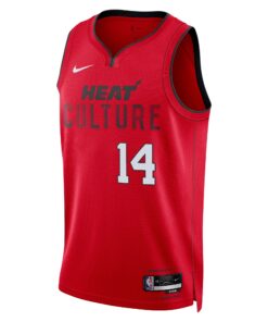 Miami Heat Nike City Edition Swingman Jersey 2024 - Red - Tyler Herro - Unisex