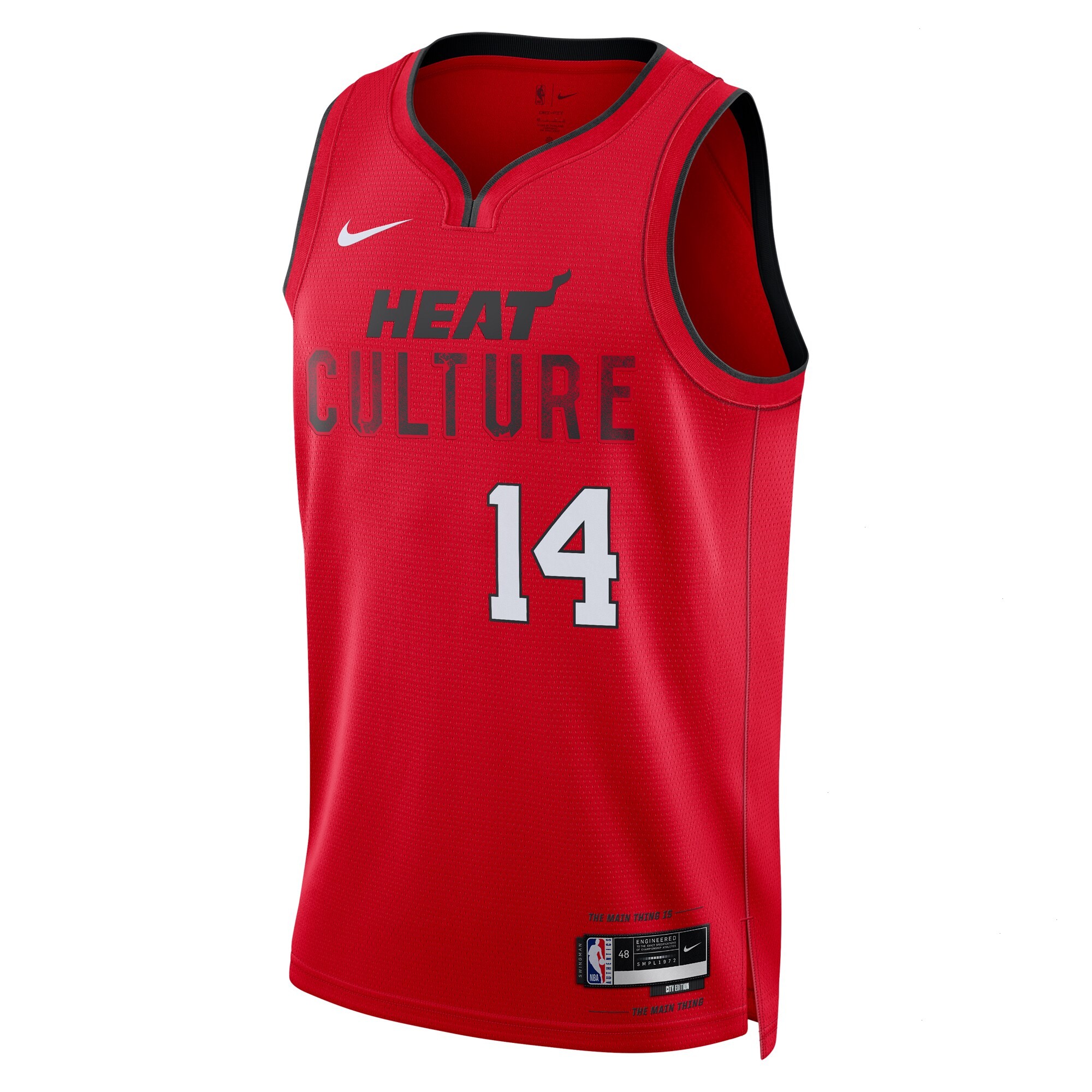 Miami Heat Nike City Edition Swingman Jersey 2024 - Red - Tyler Herro - Unisex