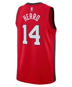 Miami Heat Nike City Edition Swingman Jersey 2024 - Red - Tyler Herro - Unisex