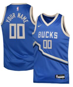 Milwaukee Bucks Nike City Edition Swingman Jersey 2024 - Custom - Youth