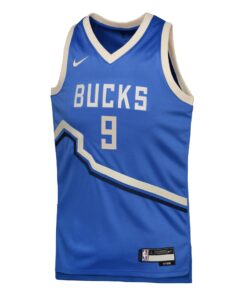 Milwaukee Bucks Nike City Edition Swingman Jersey 2024 - Royal - Bobby Portis Jr. - Youth