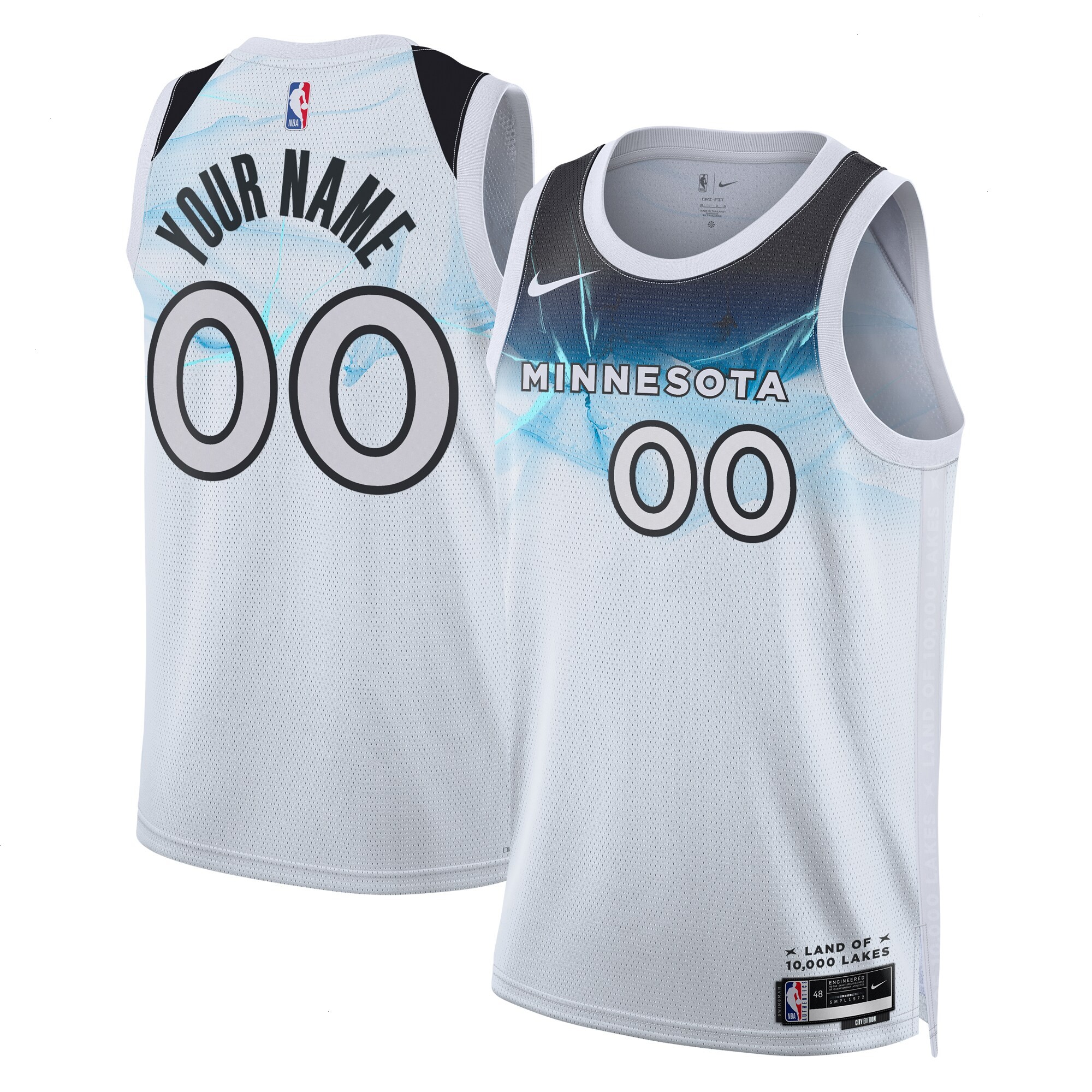 Minnesota Timberwolves Nike City Edition Swingman Jersey 2024 - Custom
